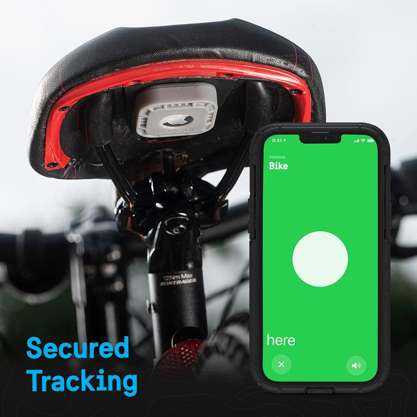 Protector 1-Pack Airtag Holder - Air Tag Case with 3M Adhesive Sticker - Rugged Shockproof Airtag Cover - Hidden Air Tag Holder Stick on Mount for Travel Luggage Bike Car Remote - Grey