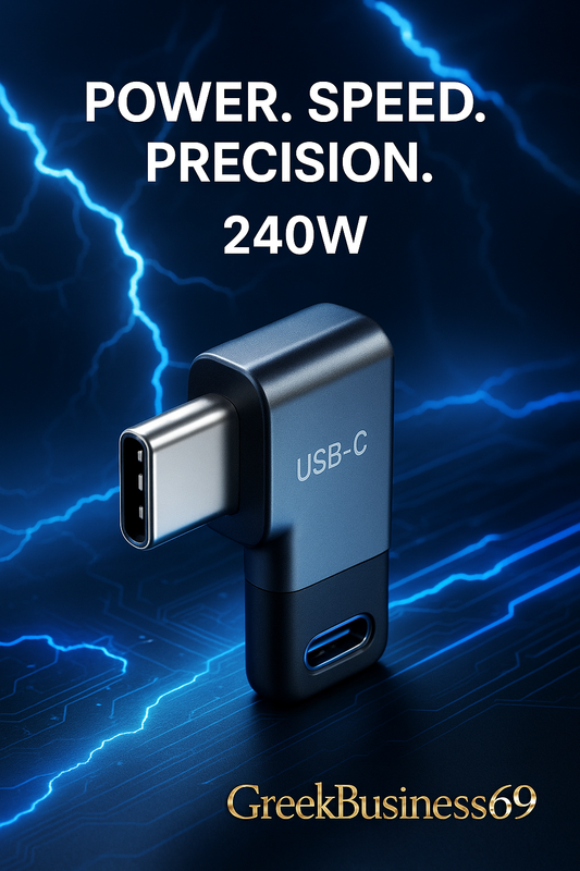 240W USB C to C Adapter 40Gbps 8K 60Hz 90 Degree Converter USB4 Adapter for Thunderbolt 4/3 Macbook Iphone 17 Pro Tablet