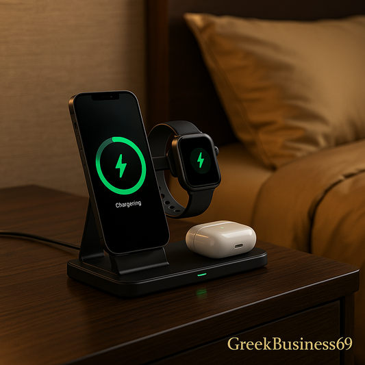 3 in 1 30W Foldable Fast Charging Dock Station for Iphone 15 14 13 12 Pro Max Apple Watch 8 7 6 Airpods Watch Wireless Charger