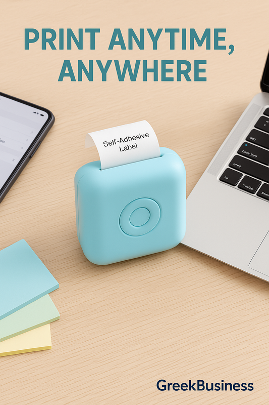 Mini Printer Thermal Printer Inkless Bluetooth Wireless Portable Pocket Self-Adhesive Label Printer for Sticker Lable Maker
