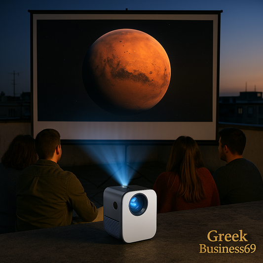 Transpeed Android 11 Wifi6 260ANSI Projector Allwinnerh713 1280*720P 4K180° Flexible BT5.0 Home Cinema Outdoor Portable Projetor